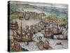 The Capture of La Goulette and Tunis by Charles V, 1535-Franz Hogenberg-Stretched Canvas