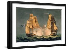 The Capture of La Nereide, December 21st 1797, Engraved by Thomas Sutherland-Thomas Whitcombe-Framed Giclee Print