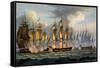 The Capture of La Prévoyante and La Raison, May 17th 1795, from 'The Naval Achievements of Great…-Thomas Whitcombe-Framed Stretched Canvas