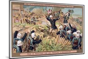 The Capture of Marovoay by the French, Madagascar, 19th-20th Century-null-Mounted Giclee Print