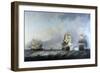 The Capture of the French Merchant Ships 'La Marquise D'antin' and 'Louis Erasme' Returning from Li-Charles Brooking-Framed Giclee Print