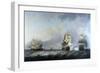 The Capture of the French Merchant Ships 'La Marquise D'antin' and 'Louis Erasme' Returning from Li-Charles Brooking-Framed Giclee Print