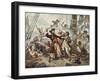 The Capture of the Pirate Blackbeard, 1718-Jean Leon Gerome Ferris-Framed Giclee Print