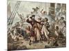 The Capture of the Pirate Blackbeard, 1718-Jean Leon Gerome Ferris-Mounted Giclee Print