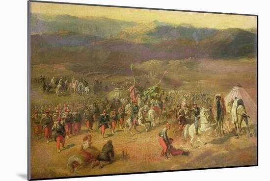 The Capture of the Retinue of Abd-El-Kader (1808-83) Or, the Battle of Isly in 1844, 1844-63-Horace Vernet-Mounted Giclee Print