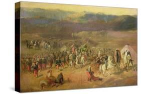 The Capture of the Retinue of Abd-El-Kader (1808-83) Or, the Battle of Isly in 1844, 1844-63-Horace Vernet-Stretched Canvas