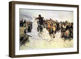 The Capture of the Snow Fortress, 1891-Vasilii Ivanovich Surikov-Framed Giclee Print