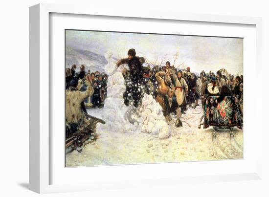 The Capture of the Snow Fortress, 1891-Vasilii Ivanovich Surikov-Framed Giclee Print