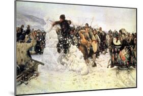 The Capture of the Snow Fortress, 1891-Vasilii Ivanovich Surikov-Mounted Giclee Print