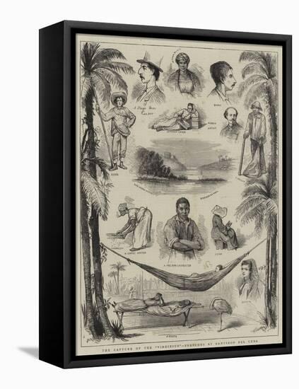 The Capture of the Virginius, Sketches at Santiago Del Cuba-null-Framed Stretched Canvas