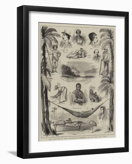 The Capture of the Virginius, Sketches at Santiago Del Cuba-null-Framed Giclee Print