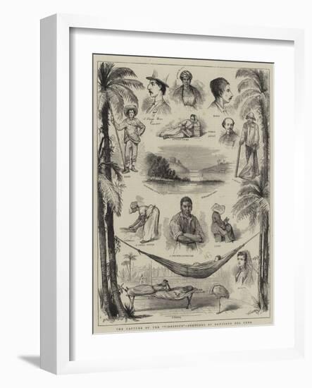 The Capture of the Virginius, Sketches at Santiago Del Cuba-null-Framed Giclee Print