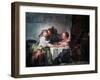 The Captured Kiss, Late 18th Century-Jean-Honore Fragonard-Framed Giclee Print