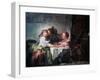 The Captured Kiss, Late 18th Century-Jean-Honore Fragonard-Framed Giclee Print