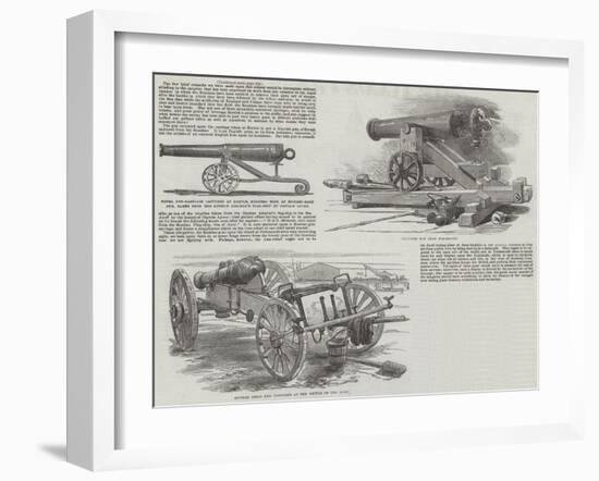 The Captured Russian Guns at Portsmouth-null-Framed Giclee Print