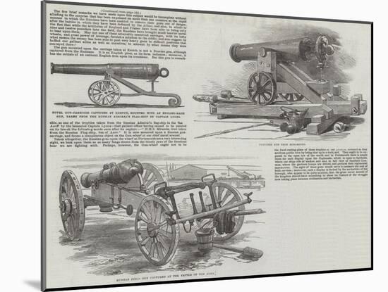 The Captured Russian Guns at Portsmouth-null-Mounted Giclee Print