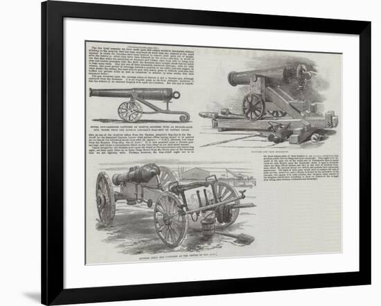 The Captured Russian Guns at Portsmouth-null-Framed Giclee Print