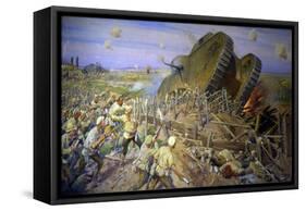 The Capturing of a Tank Near Kakhovka, 1927-Ivan Vladimirov-Framed Stretched Canvas