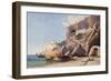 The Capuchin Monastery at Amalfi from the Beach-Giacinto Gigante-Framed Giclee Print