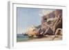 The Capuchin Monastery at Amalfi from the Beach-Giacinto Gigante-Framed Giclee Print