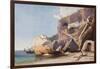 The Capuchin Monastery at Amalfi from the Beach-Giacinto Gigante-Framed Giclee Print