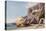 The Capuchin Monastery at Amalfi from the Beach-Giacinto Gigante-Stretched Canvas