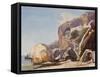 The Capuchin Monastery at Amalfi from the Beach-Giacinto Gigante-Framed Stretched Canvas