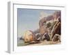 The Capuchin Monastery at Amalfi from the Beach-Giacinto Gigante-Framed Giclee Print