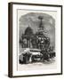 The Car of Juggernaut. Hindu Ratha Yatra Temple Car-null-Framed Giclee Print