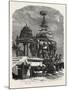The Car of Juggernaut. Hindu Ratha Yatra Temple Car-null-Mounted Giclee Print