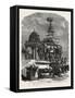 The Car of Juggernaut. Hindu Ratha Yatra Temple Car-null-Framed Stretched Canvas