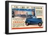 The Car Of Tomorrow-Curt Teich & Company-Framed Premium Giclee Print