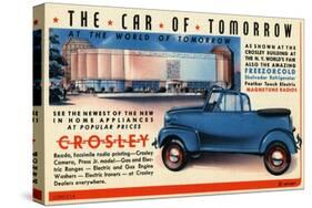 The Car Of Tomorrow-Curt Teich & Company-Stretched Canvas