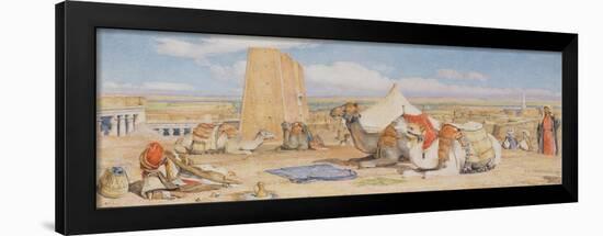 The Caravan - an Arab Encampment at Edfou, C.1861-John Frederick Lewis-Framed Giclee Print