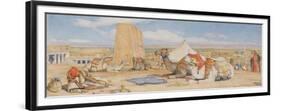 The Caravan - an Arab Encampment at Edfou, C.1861-John Frederick Lewis-Framed Premium Giclee Print