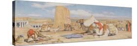 The Caravan - an Arab Encampment at Edfou, C.1861-John Frederick Lewis-Stretched Canvas