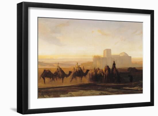 The Caravan-Alexandre-Gabriel Decamps-Framed Giclee Print