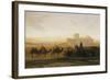 The Caravan-Alexandre Gabriel Decamps-Framed Art Print