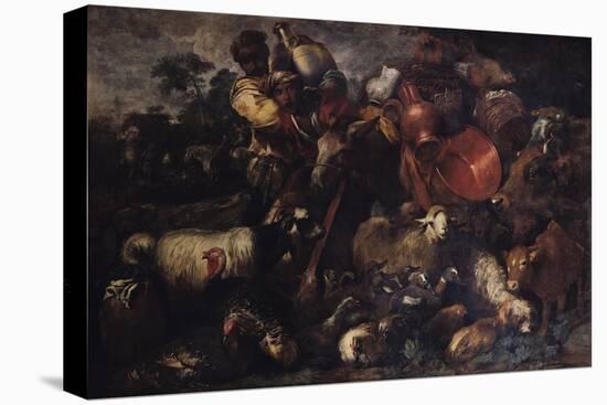 The Caravan-Giovanni Benedetto Castiglione-Stretched Canvas