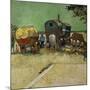 The Caravans, Gypsy Encampment Near Arles, 1888-Vincent van Gogh-Mounted Art Print