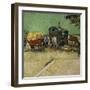 The Caravans, Gypsy Encampment Near Arles, 1888-Vincent van Gogh-Framed Art Print