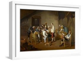 The Card Game, c.1738-1750-Giacomo Ceruti-Framed Giclee Print