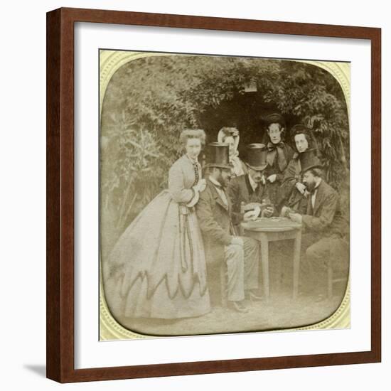 The Card Game, C1850-null-Framed Giclee Print