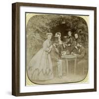 The Card Game, C1850-null-Framed Giclee Print