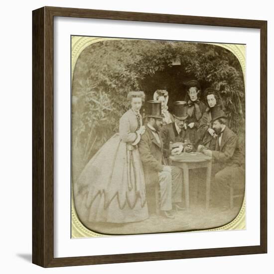 The Card Game, C1850-null-Framed Giclee Print