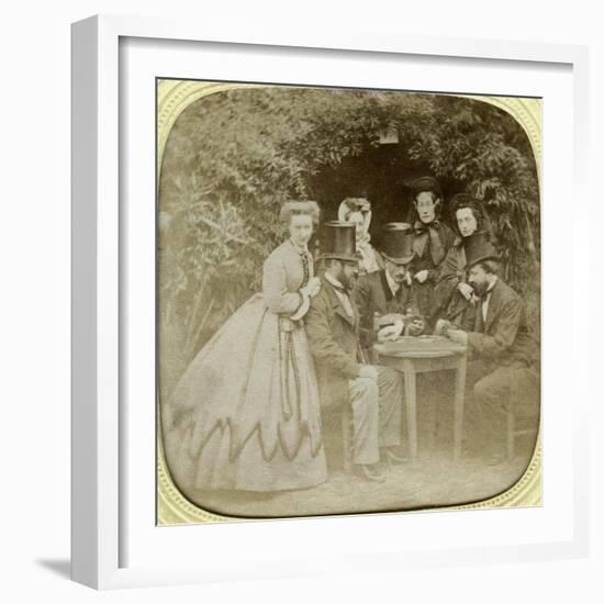 The Card Game, C1850-null-Framed Giclee Print