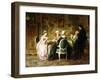 The Card Game-Carl Heinrich Hoff-Framed Giclee Print