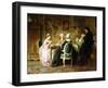 The Card Game-Carl Heinrich Hoff-Framed Giclee Print