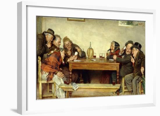 The Card Game-Gaetano Bellei-Framed Giclee Print