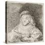 The Card Player, 1641-Rembrandt van Rijn-Stretched Canvas